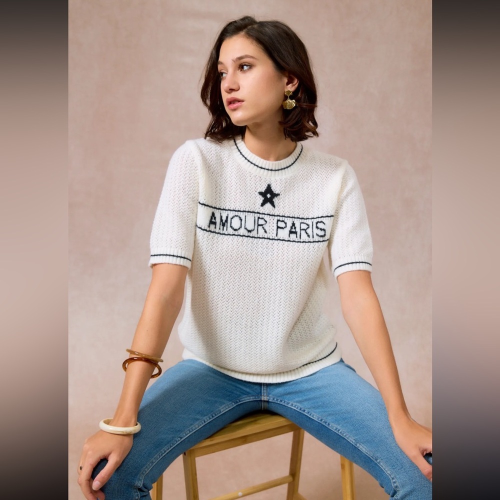 ✨RESTOCKED✨FROM PARIS AMOUR LIGHT  KNIT SWEATER